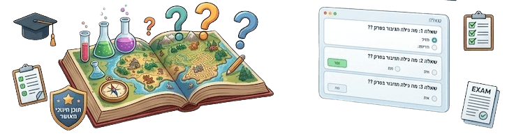 ספרי תוכן לימודי עם חידון
